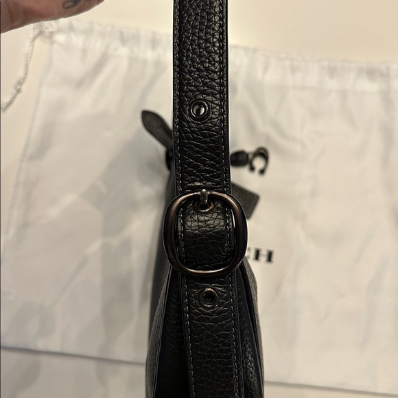 Coach Luna Shoulder Bag in Black & Pewter - Picture 7 of 16